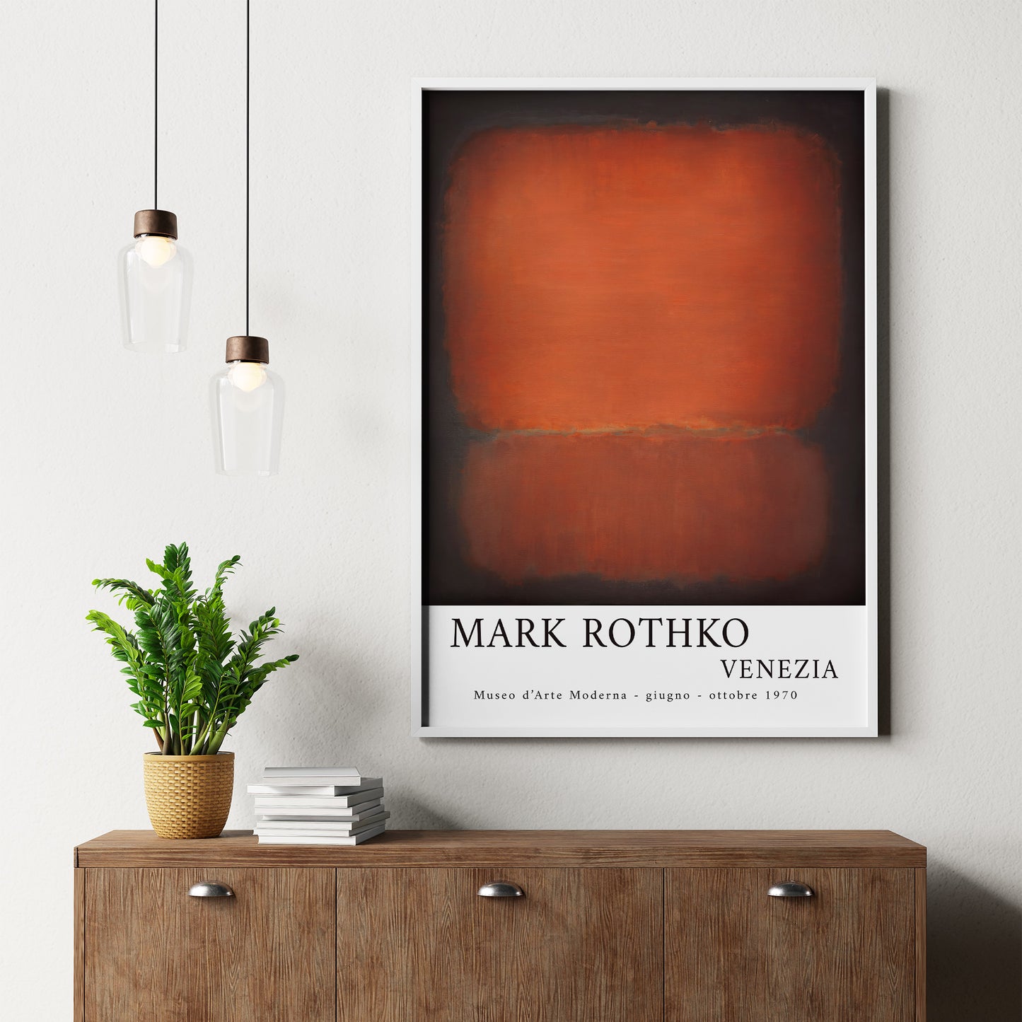 Mark Rothko 1973 Vibrant Venice Italy Exhibition Poster