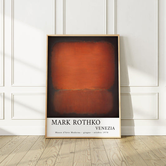 Mark Rothko 1973 Vibrant Venice Italy Exhibition Poster