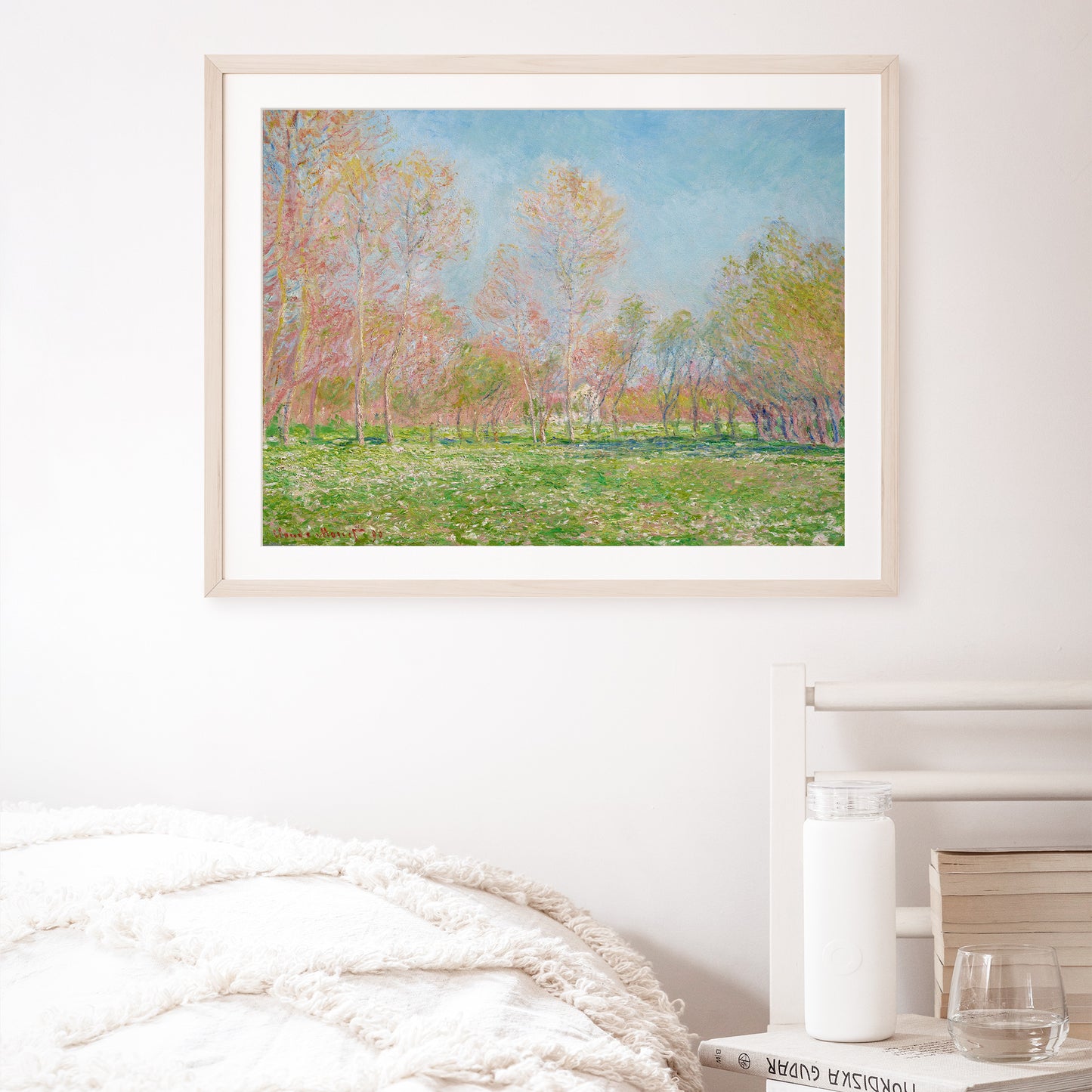 Claude Monet, Spring in Giverny, Enhanced Reproduction Art Print