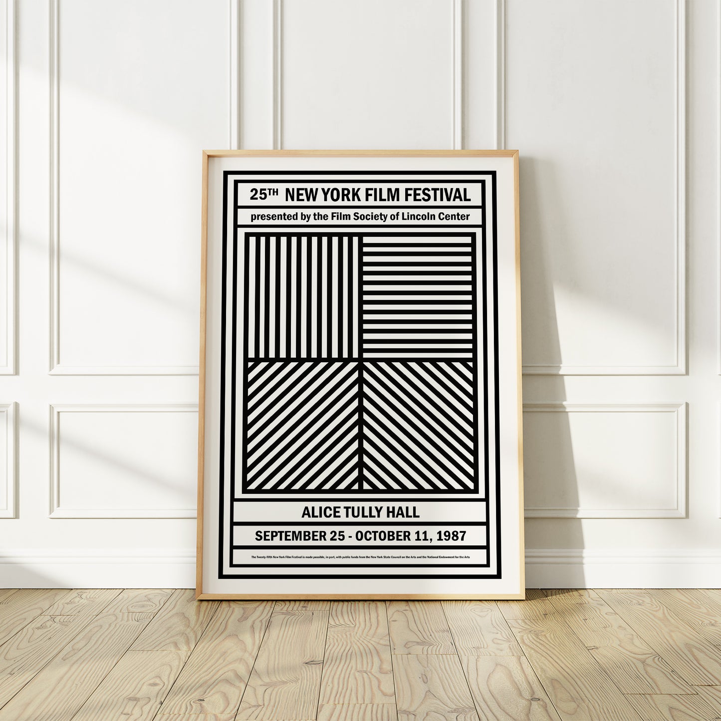 25th New York Film Festival, 1987 Exhibition Poster