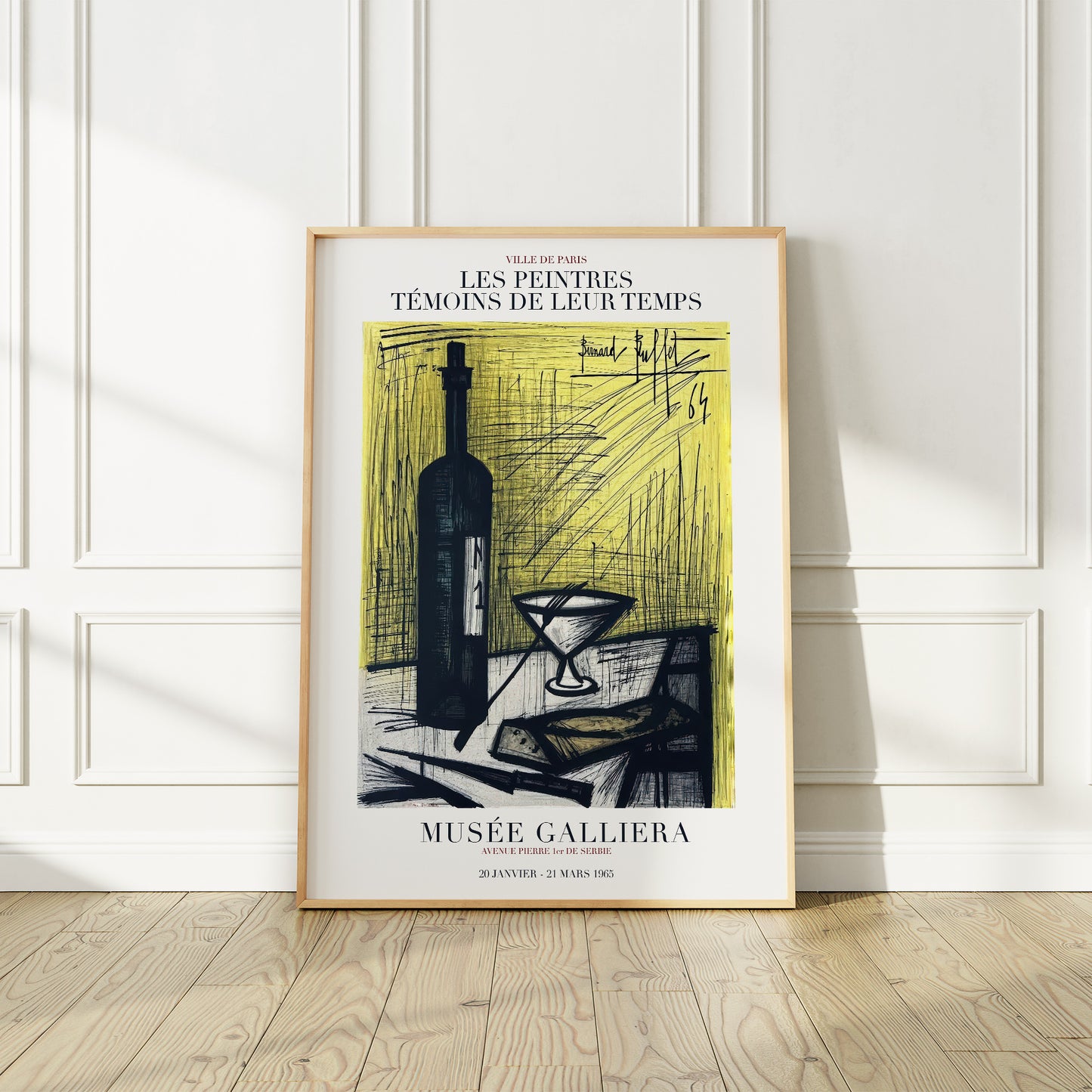 Les Peintres Temoins de Leur Temps, Galliera Museum Exhibition Poster, Paris 1964
