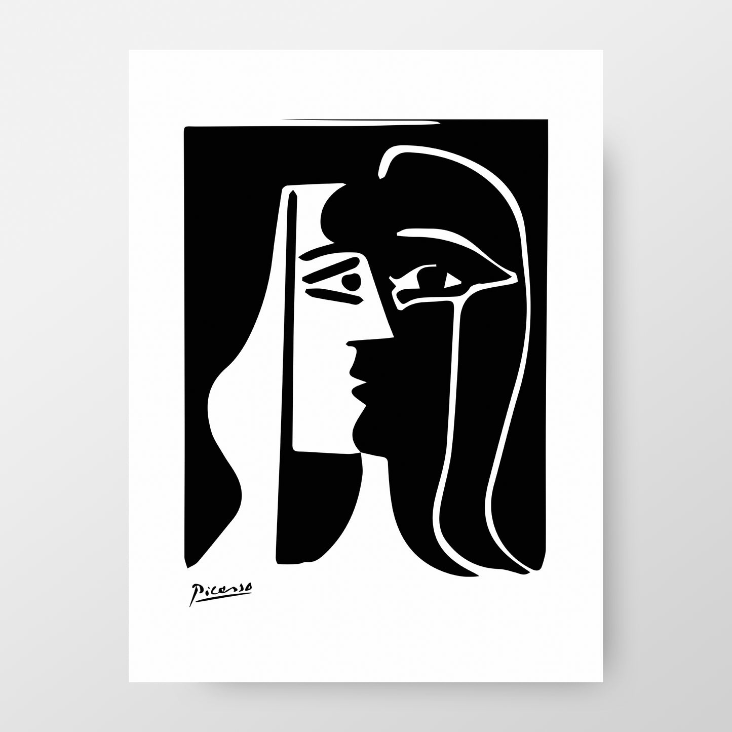 Picasso "The Kiss" 1969 Vibrant Art Print