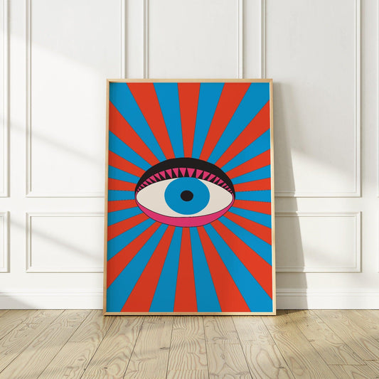 Surrealism 1968 Pop Art Print by Tadanori Yokoo, "Word Image" For the New York Museum of Art