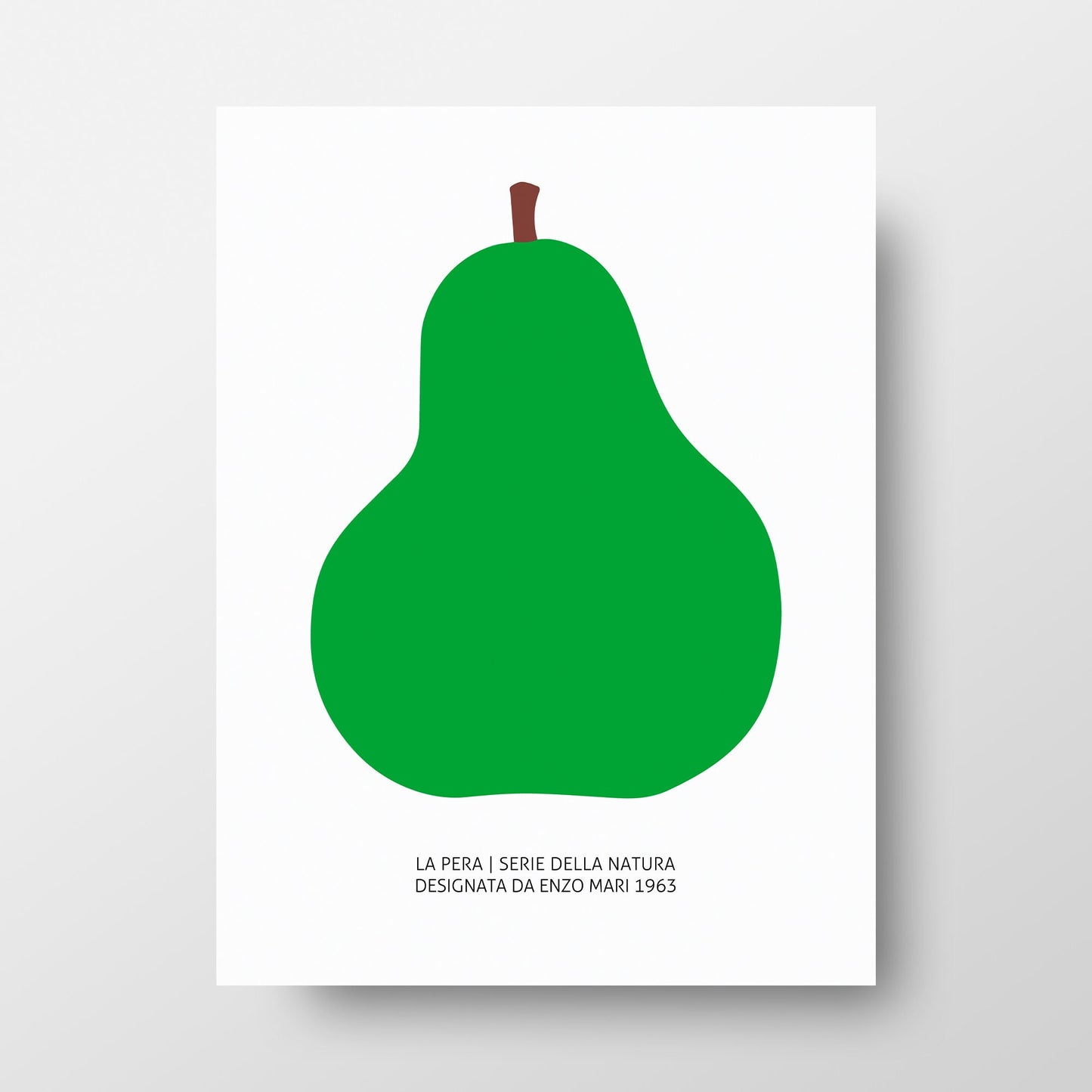 The Green Pear (La Pera) 1963 Art Print by Enzo Mari