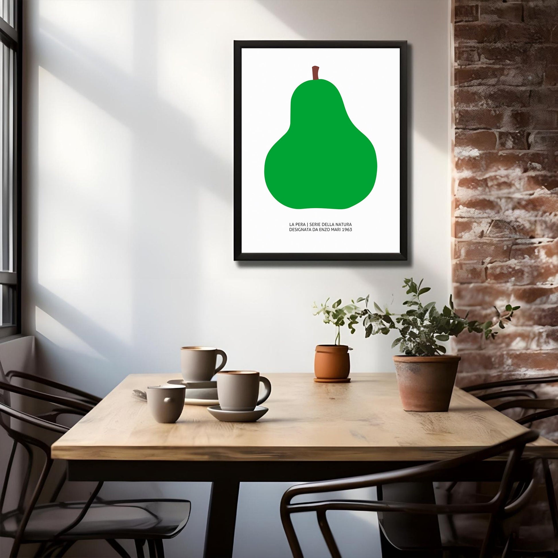 The Green Pear (La Pera) 1963 Art Print by Enzo Mari