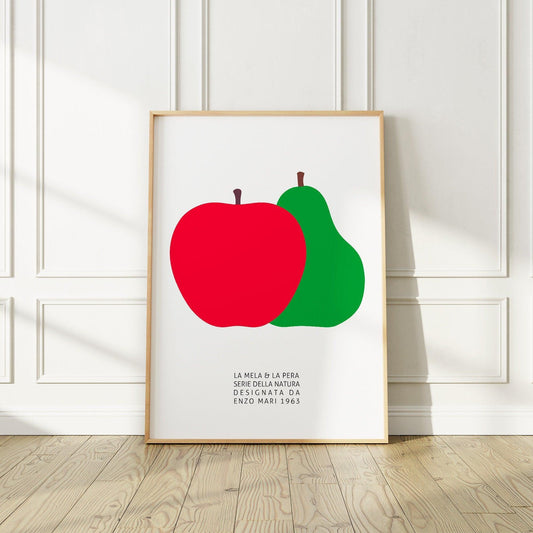 The Pear and the Apple (La Pera E La Mela) 1963 Art Print by Enzo Mari