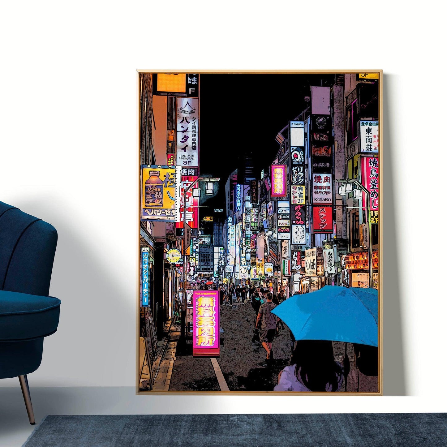 Tokyo Shinjuku Kabukicho at Night Poster