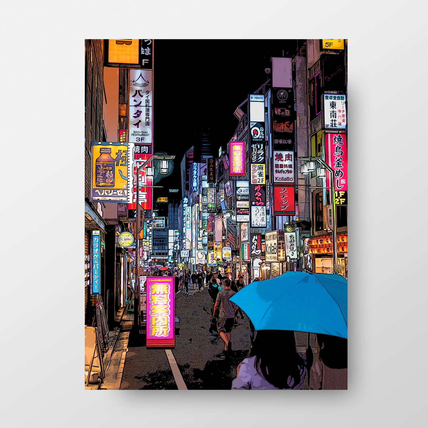 Tokyo Shinjuku Kabukicho at Night Poster