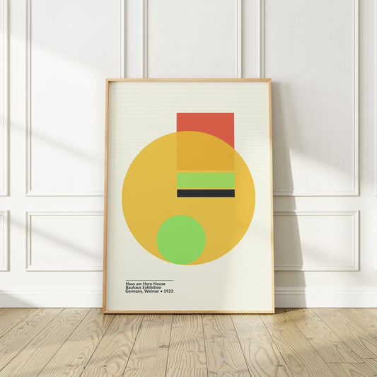 Vibrant Bauhaus Weimar Exhibition Poster