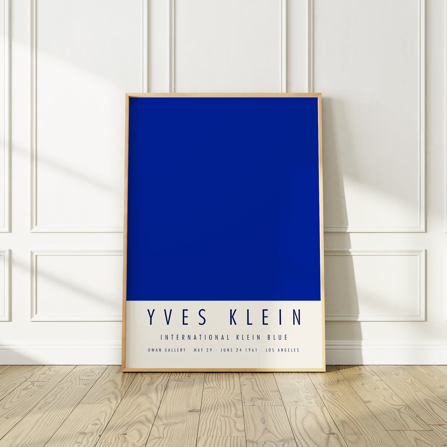 Yves Klein Los Angeles Exhibition Poster, International Blue 1961