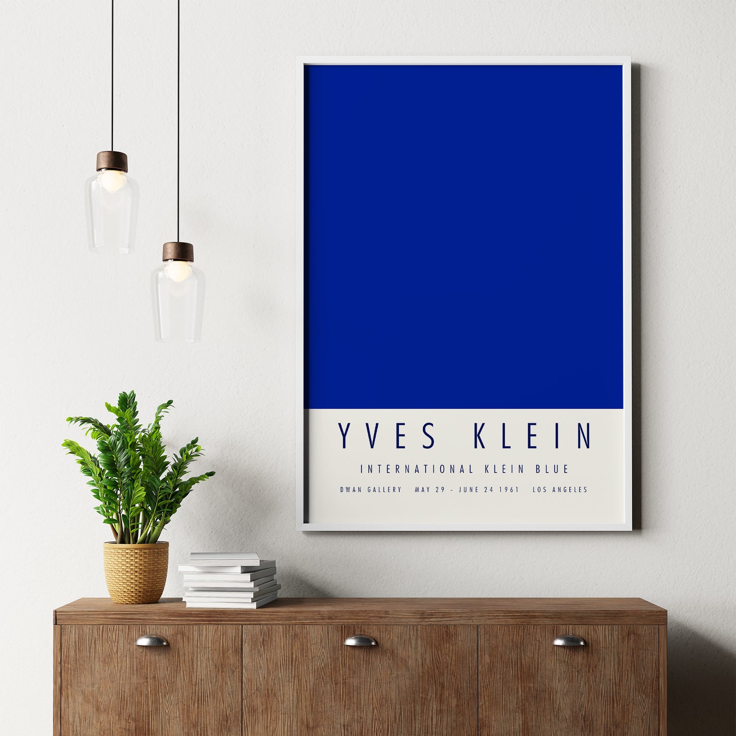 Yves Klein Los Angeles Exhibition Poster, International Blue 1961