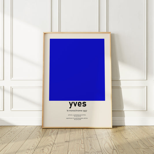 Yves Klein "Le Monochrome" 1957 Exhibition Poster