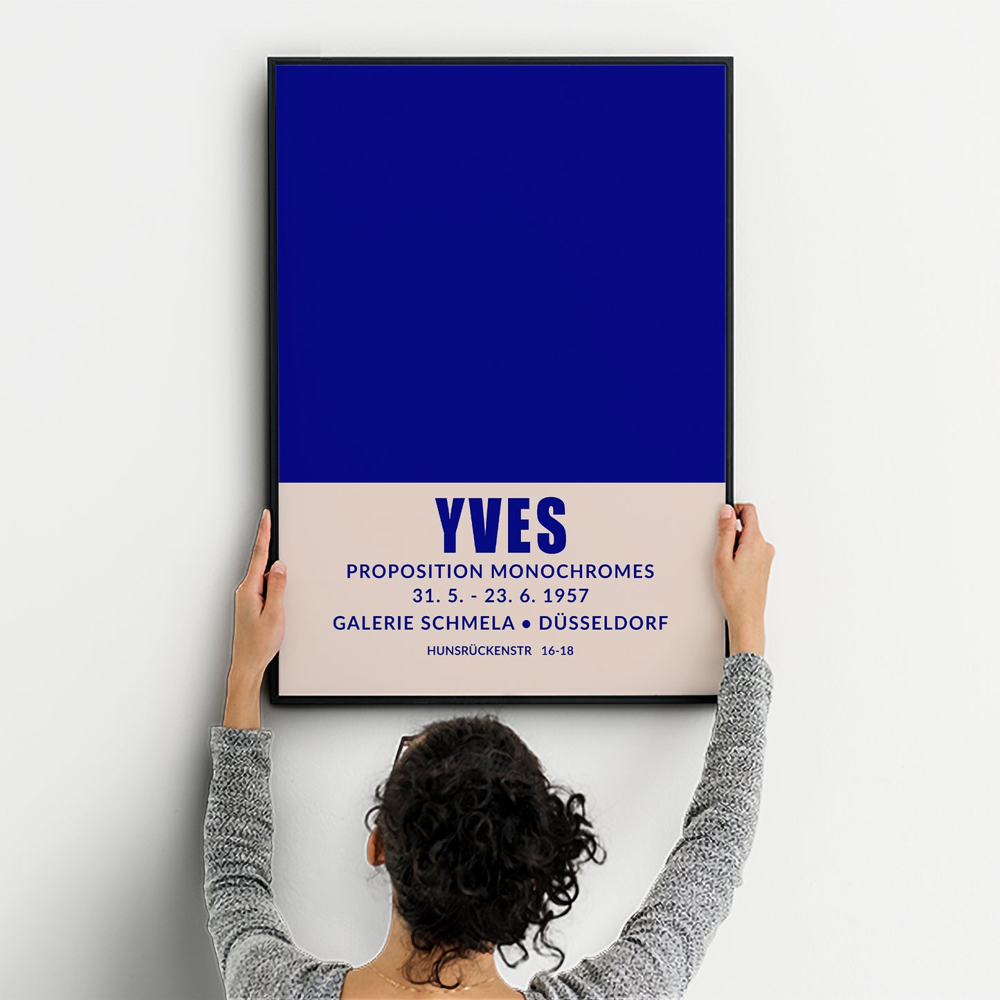 Yves Klein 1957 Blue Monochromes Exhibition Poster