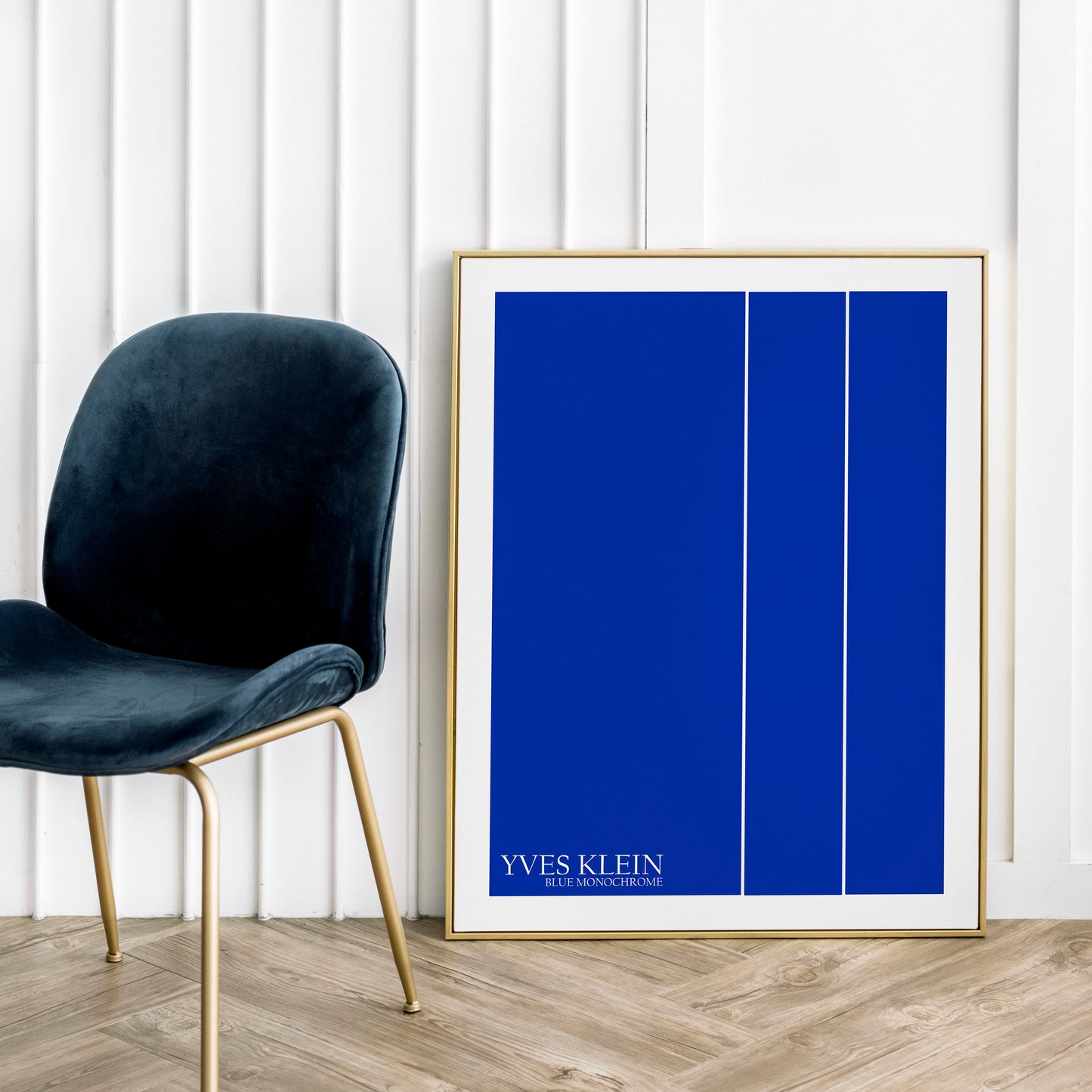 Affiche du milieu du siècle « Monochrome bleu » d'Yves Klein