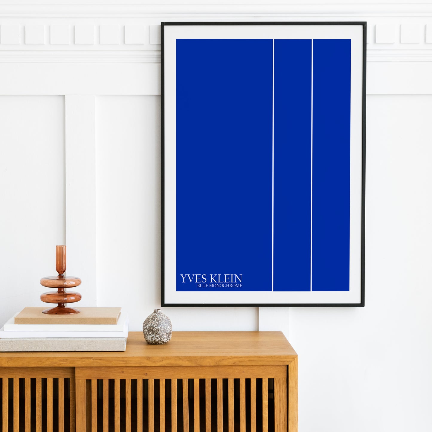 Affiche du milieu du siècle « Monochrome bleu » d'Yves Klein