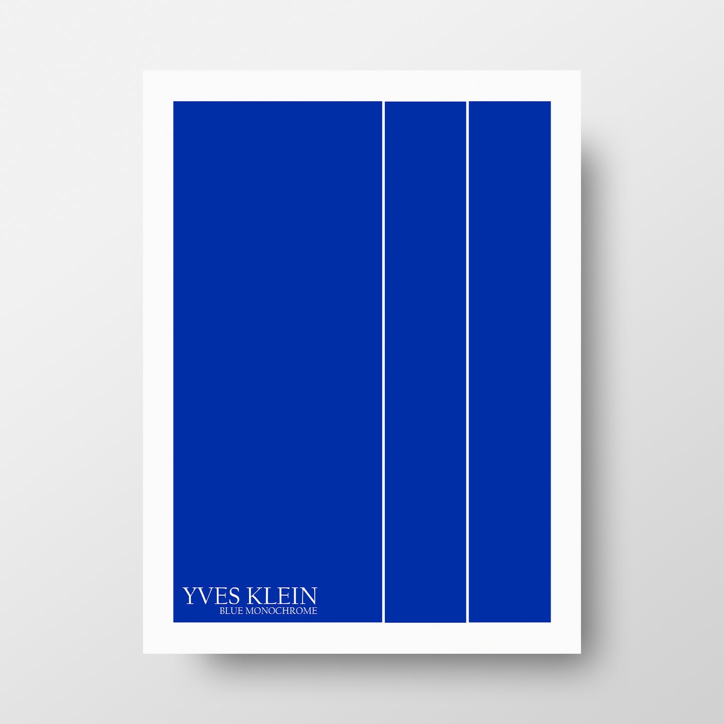 Affiche du milieu du siècle « Monochrome bleu » d'Yves Klein