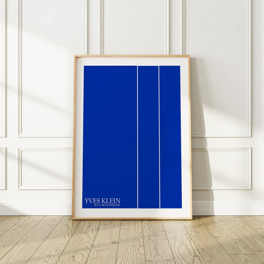 Yves Klein "Blue Monochrome" Mid-Century Poster