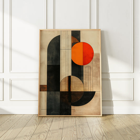 Mid-Century Modern Abstract Art Print
