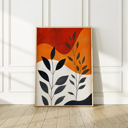 Mid-Century Modern Abstract Art Print