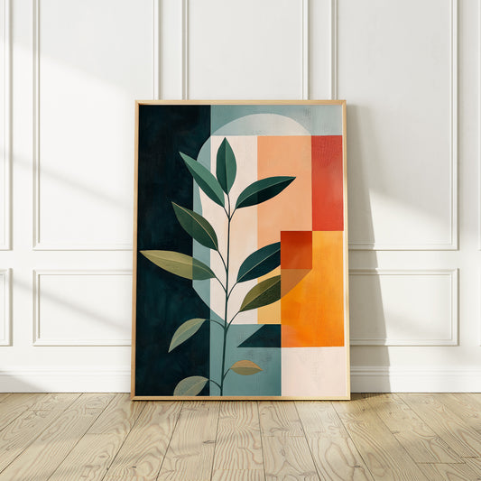 Mid-Century Modern Abstract Art Print
