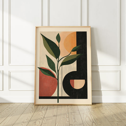 Mid-Century Modern Abstract Art Print
