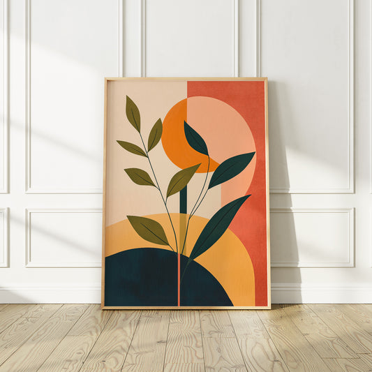Mid-Century Modern Abstract Art Print