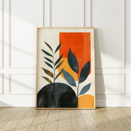 Mid-Century Modern Abstract Art Print