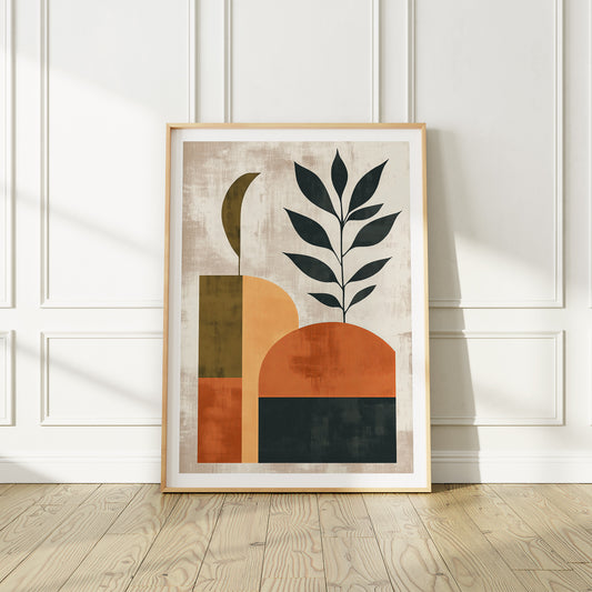 Mid-Century Modern Abstract Art Print