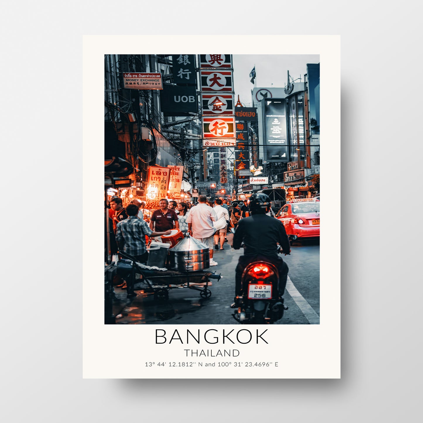 Vibrant Bangkok Thailand Travel Poster