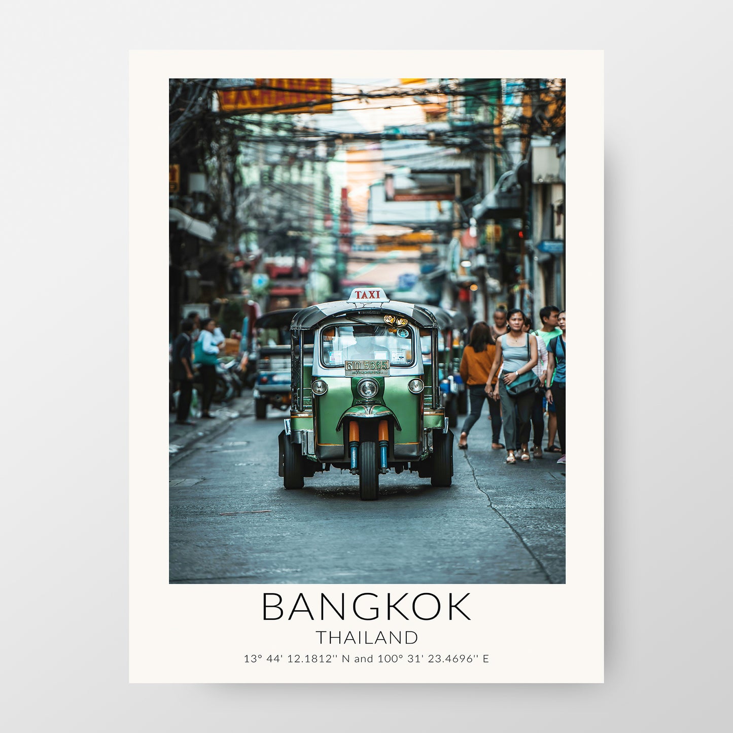 Vibrant Bangkok Tuk Tuk Thailand Travel Poster