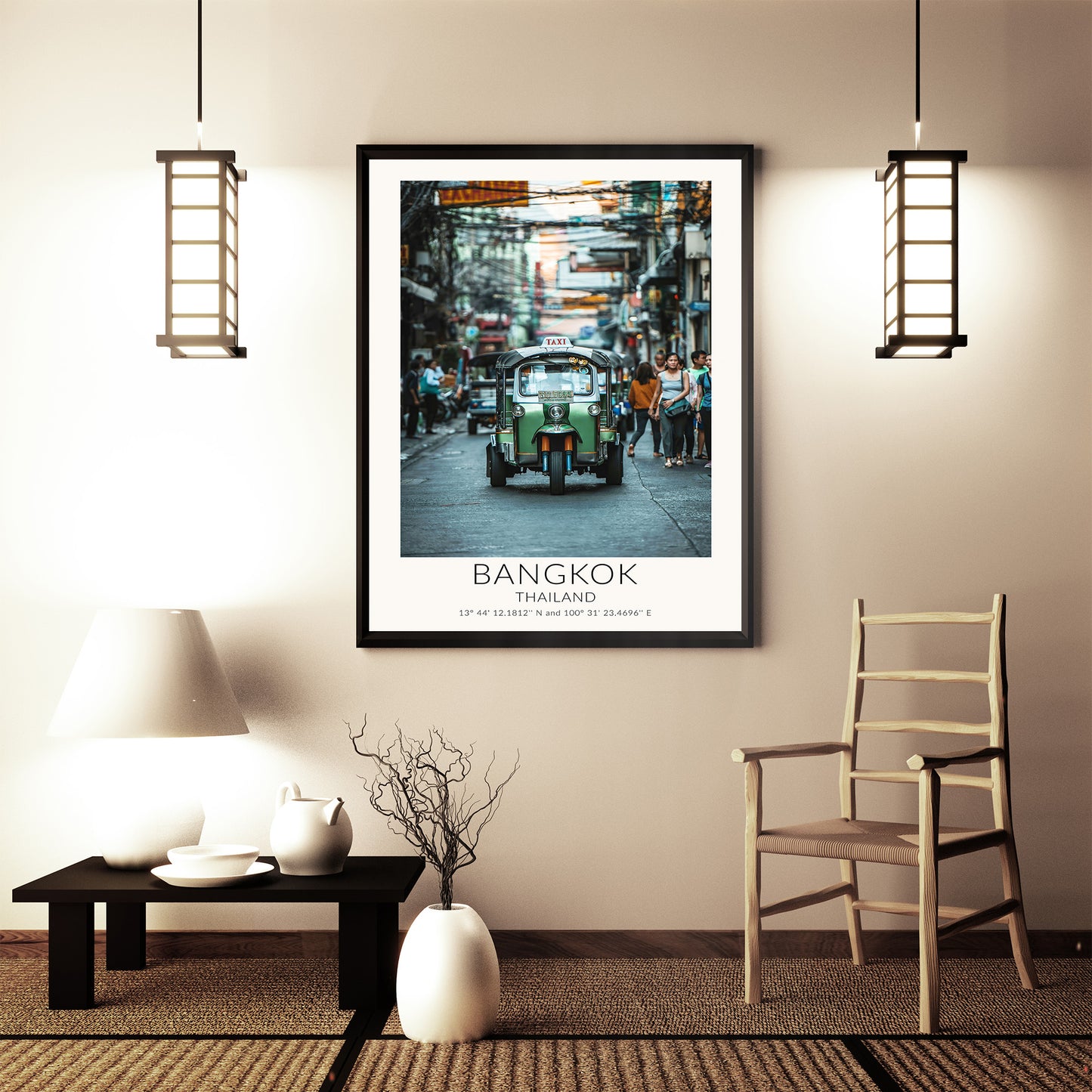 Vibrant Bangkok Tuk Tuk Thailand Travel Poster