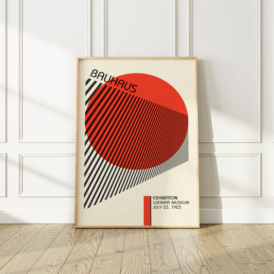 Bauhaus Exhibition Poster, Geometric Forms