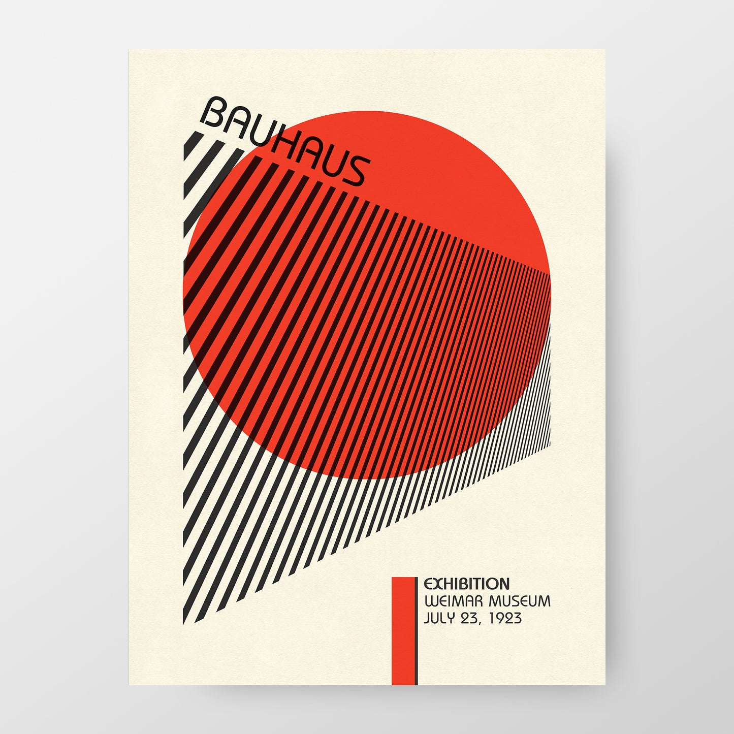 Bauhaus Exhibition Poster, Geometric Forms