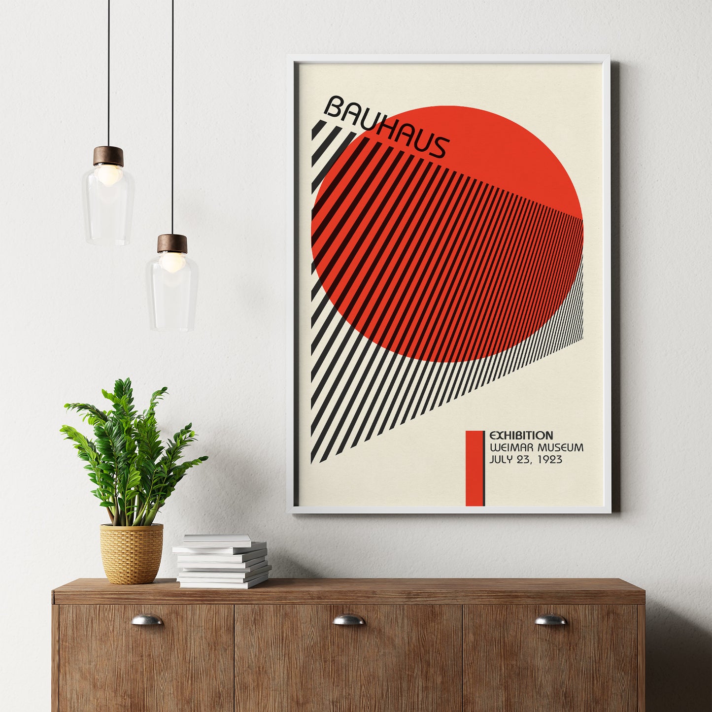 Bauhaus Exhibition Poster, Geometric Forms