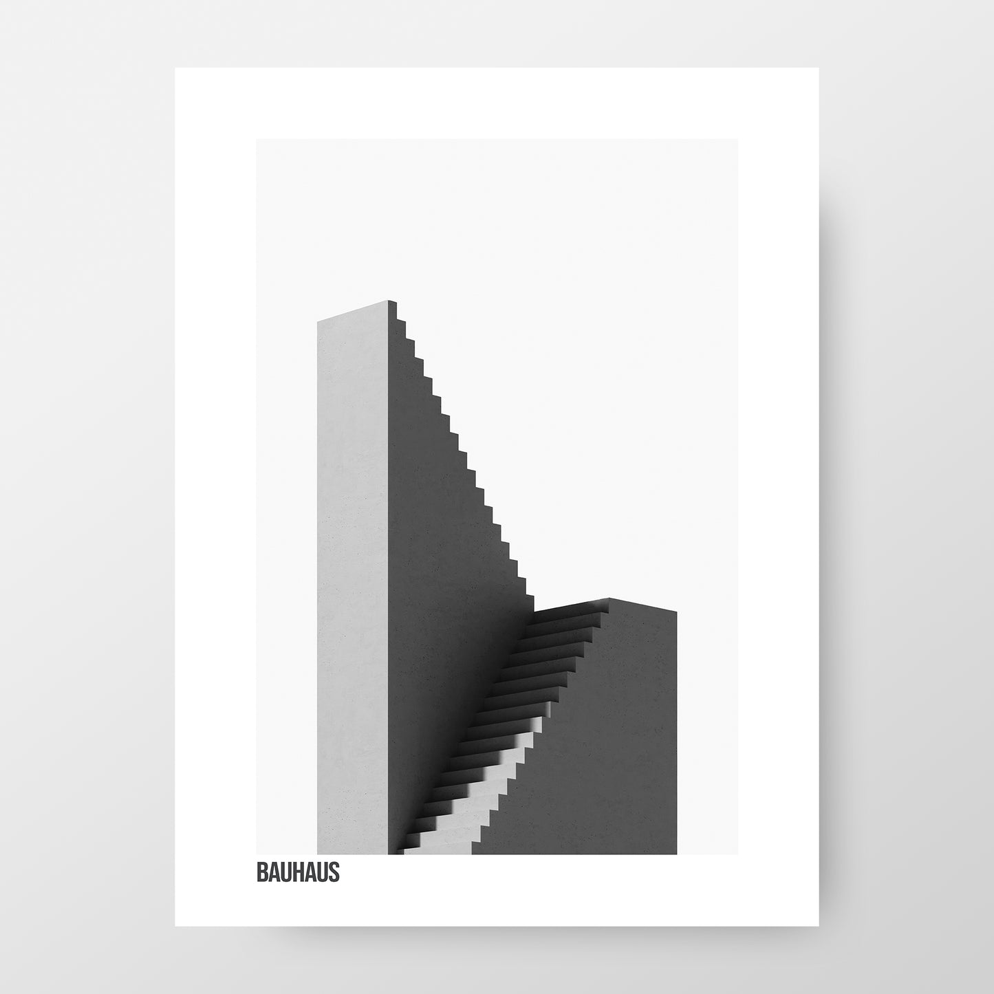 Affiche d'architecture Bauhaus | Photographie en noir et blanc