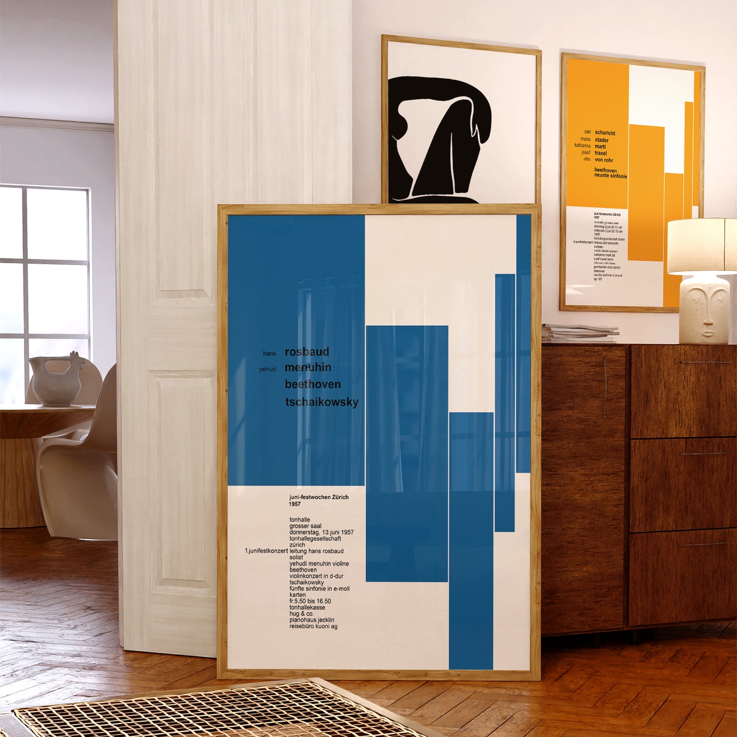 Beethoven Tschaikowski 1957 Zurich Music Festival Poster