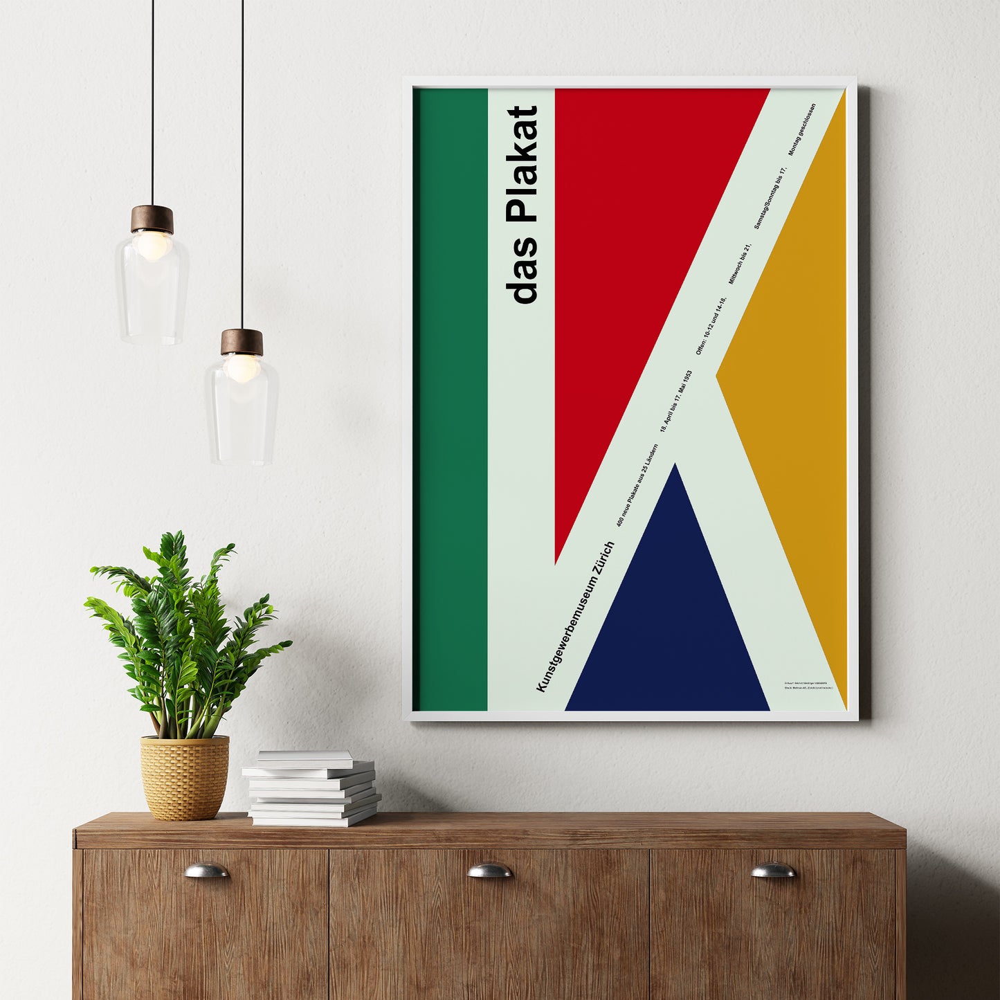 Gerard Miedinger Das Plakat 1953, Zürich Exhibition Poster