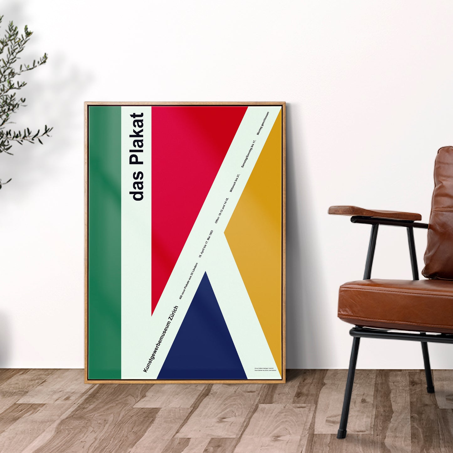 Gerard Miedinger Das Plakat 1953, Zürich Exhibition Poster