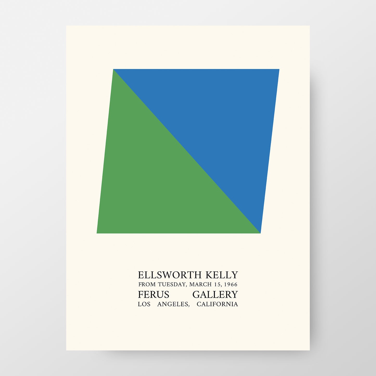 Ellsworth Kelly, 1966 Los Angeles Exhibition Poster