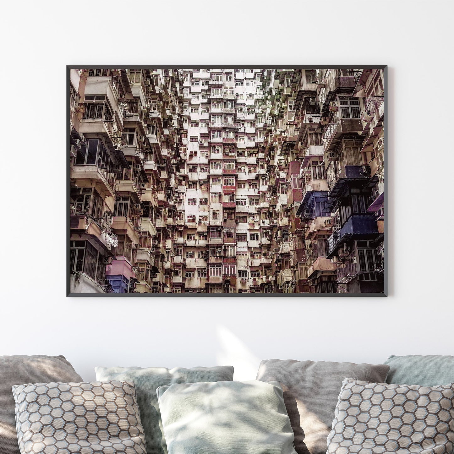 Hong Kong Apartment block Poster