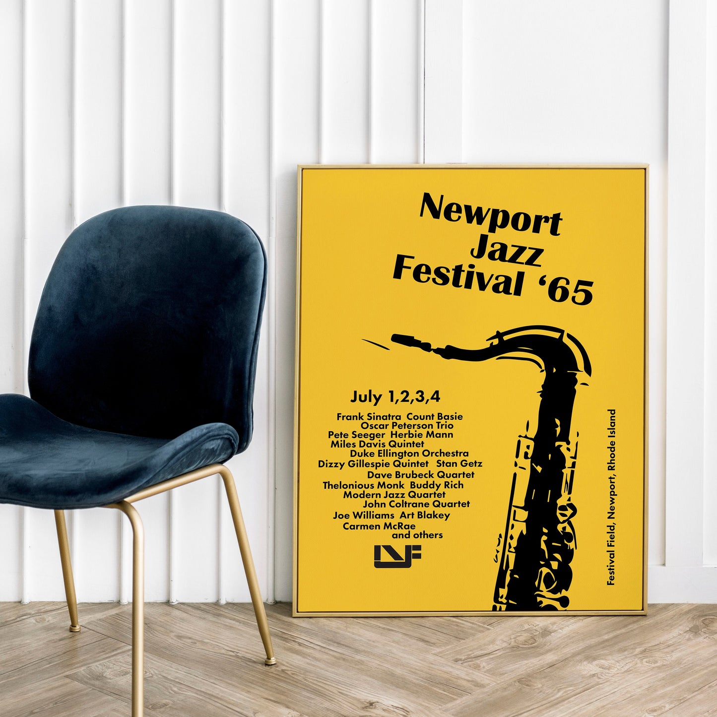 Newport Jazz Festival 1965 Vintage Poster