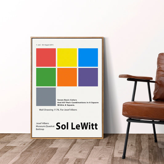 Sol Lewitt Fine Art Print, 2015 « Sept couleurs de base »