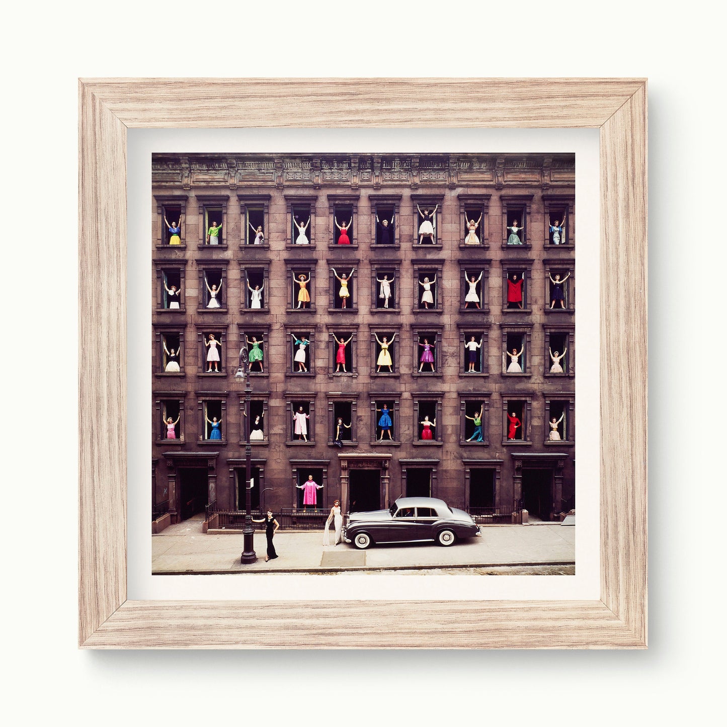 Ormond Gigli New York City 1960 "Girls in Windows" Square Sizes Poster