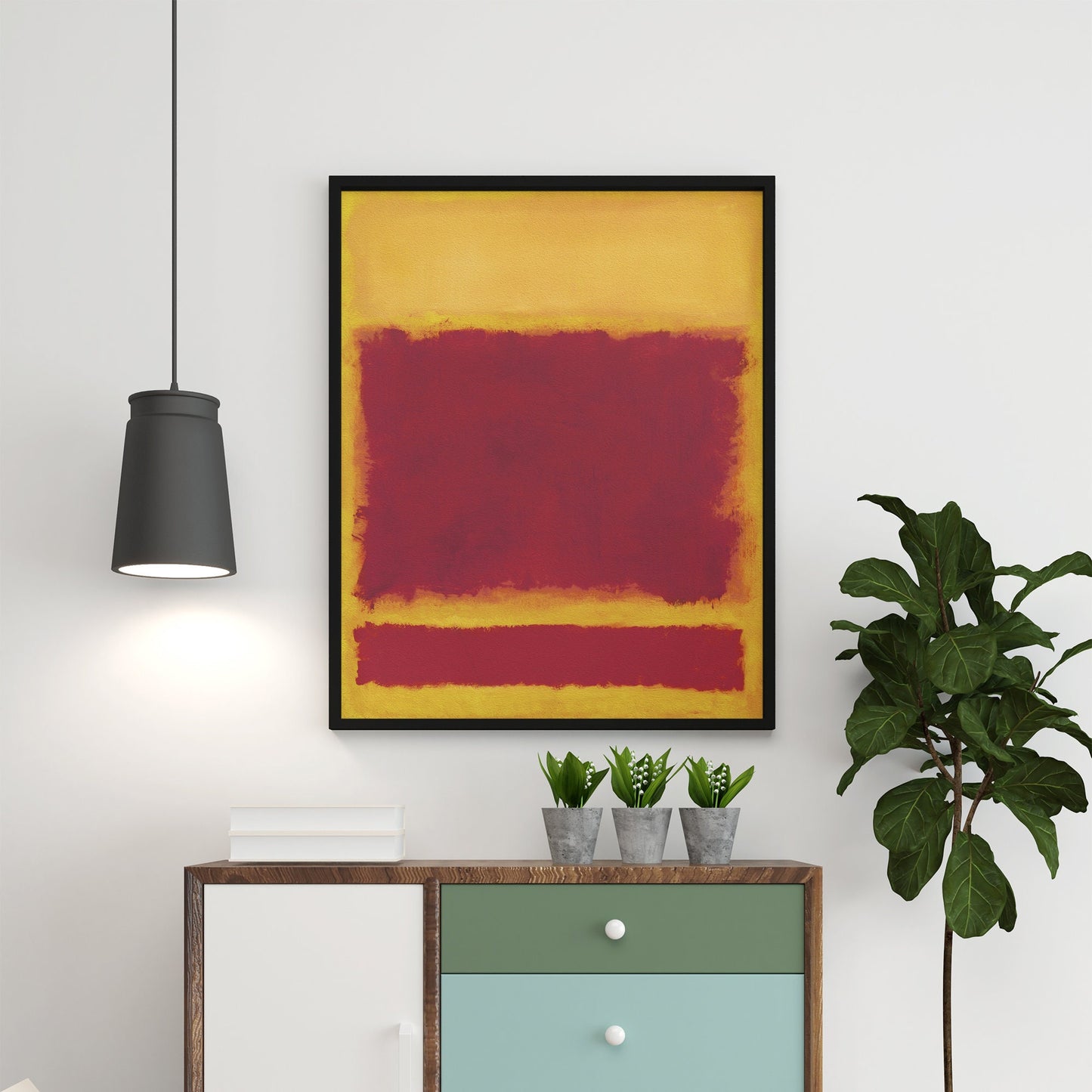 Mark Rothko 1958 Vibrant Art Print