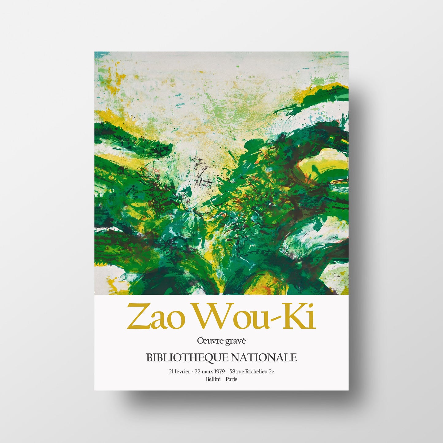 Zao Wou-Ki 1979 Exhibition Poster