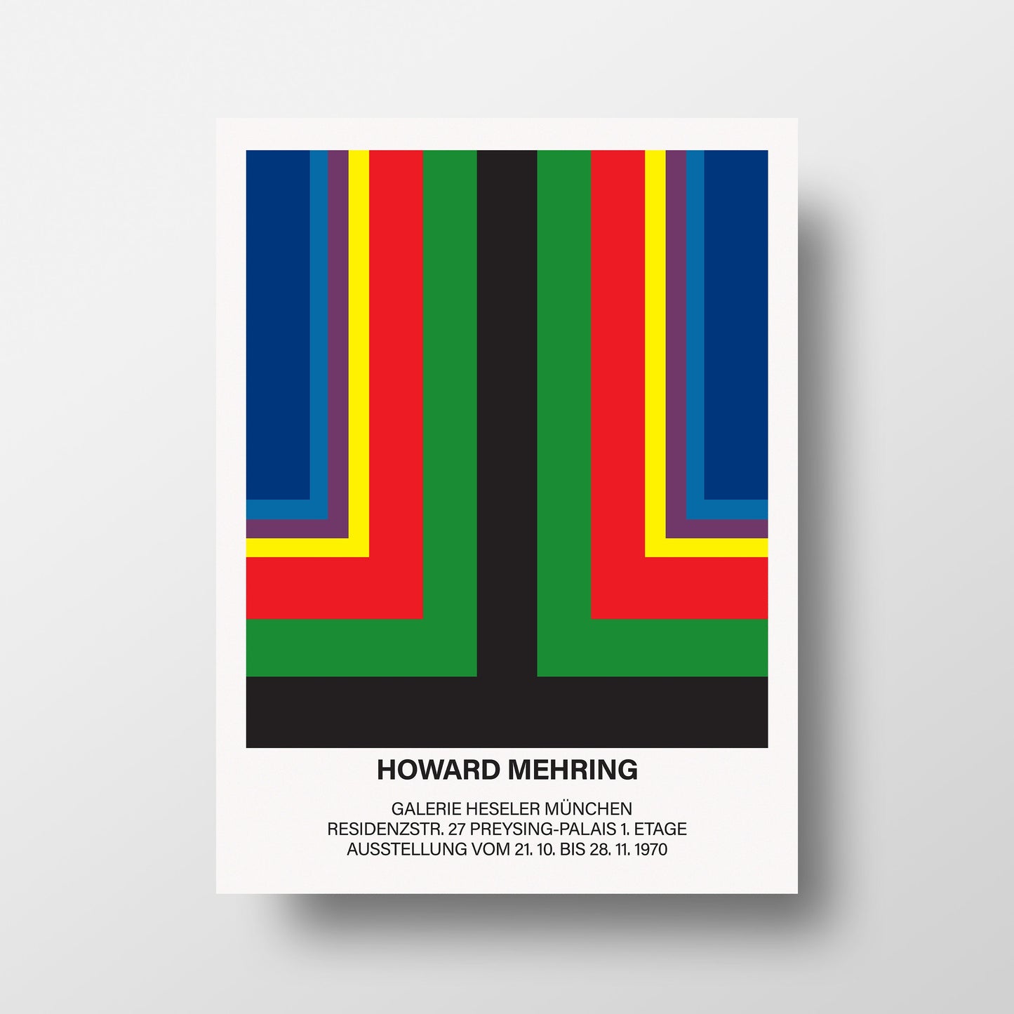 Howard Mehring 1970 Munich Exhibition Poster