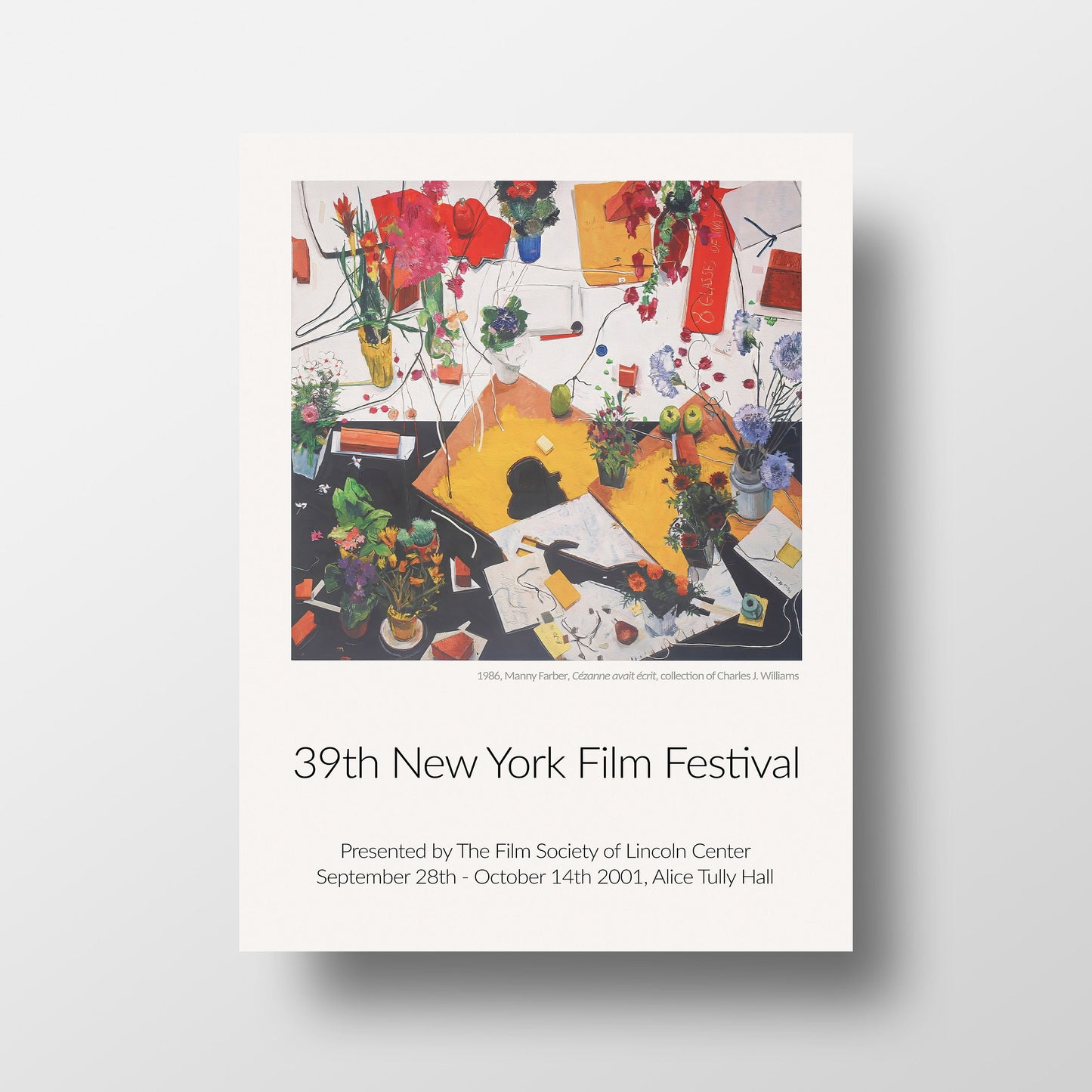 New York 2001 Film Festival Poster by Manny Farber