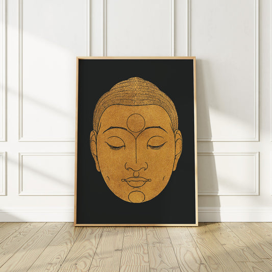 Head of Buddha (1943) Print in high Resolution by Reijer Stolk