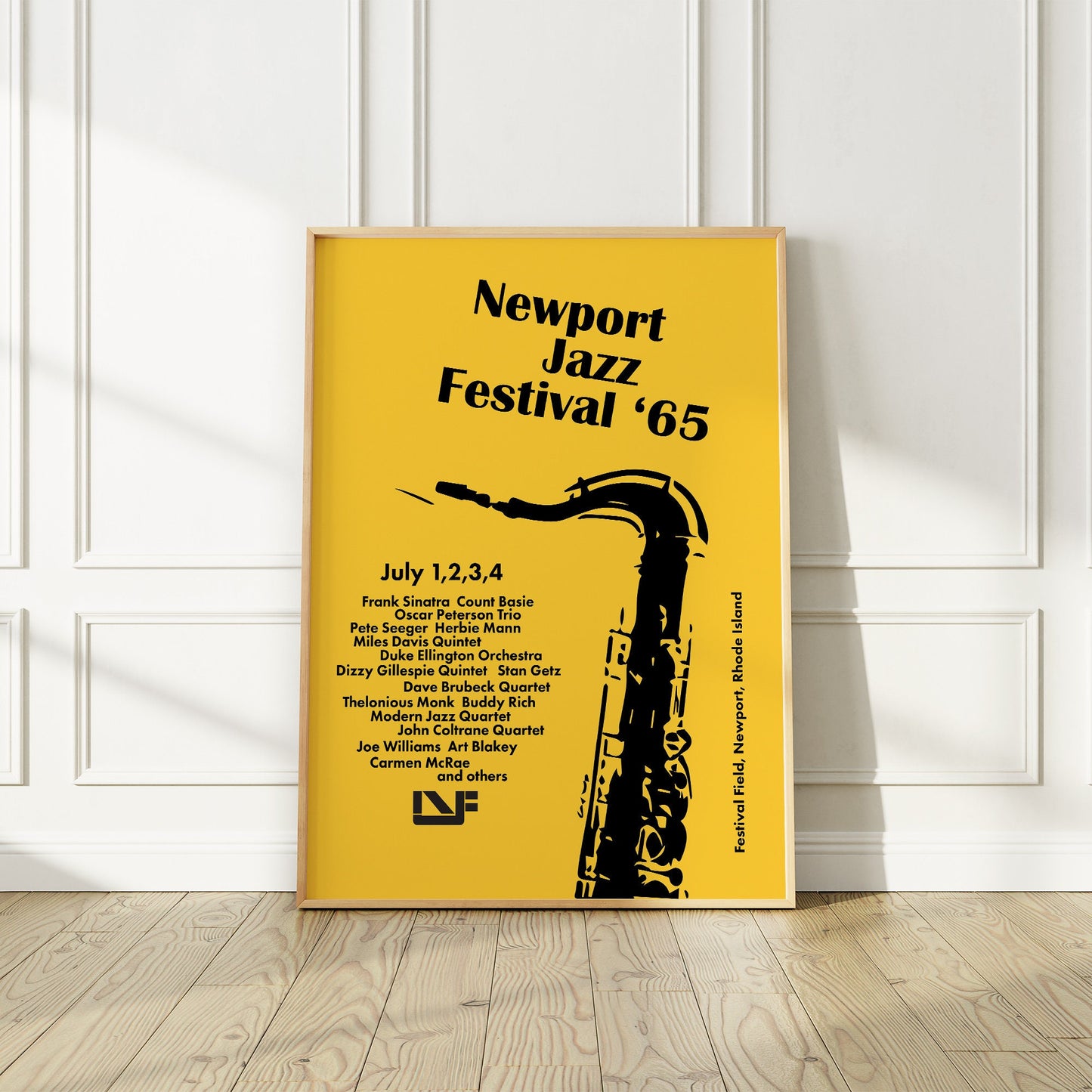 Newport Jazz Festival 1965 Vintage Poster