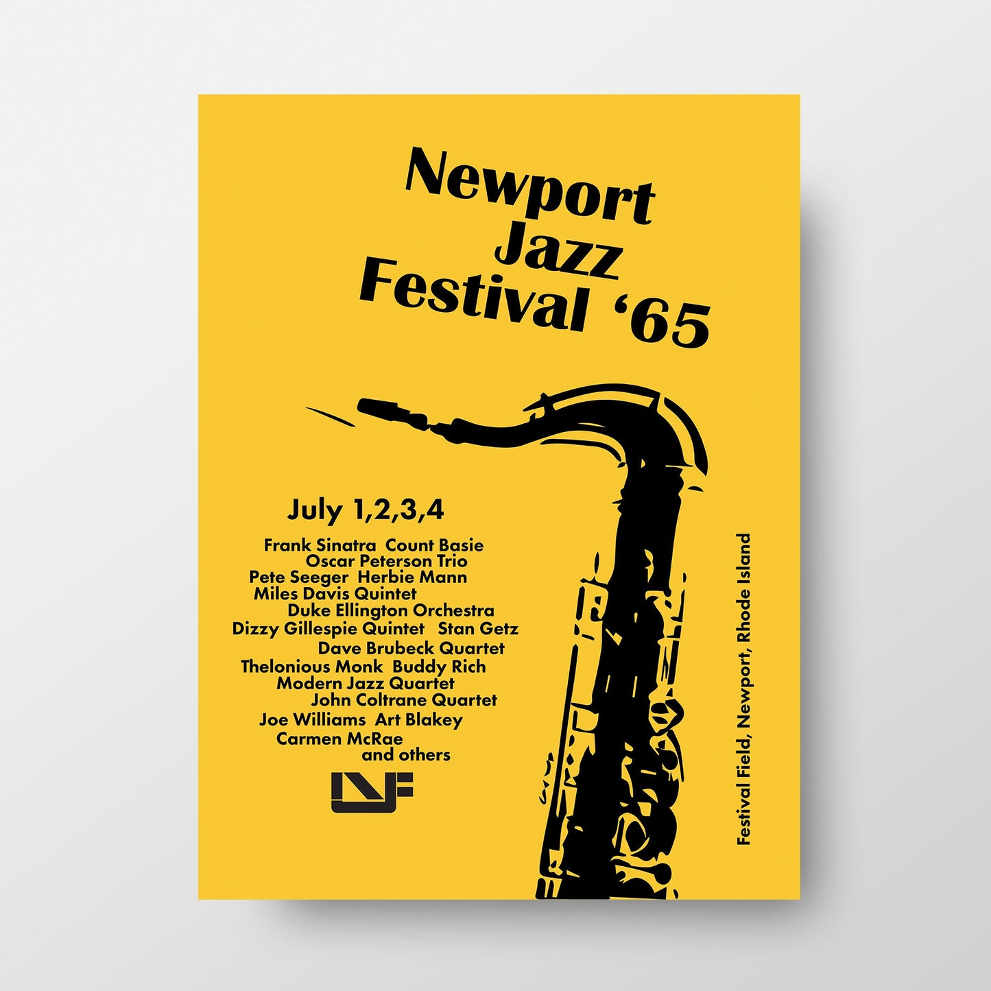 Newport Jazz Festival 1965 Vintage Poster